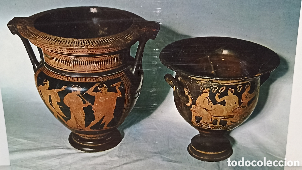 Postales: MINT!! Cr&aacute;tera griega de figuras rojas del maestro de agrigento