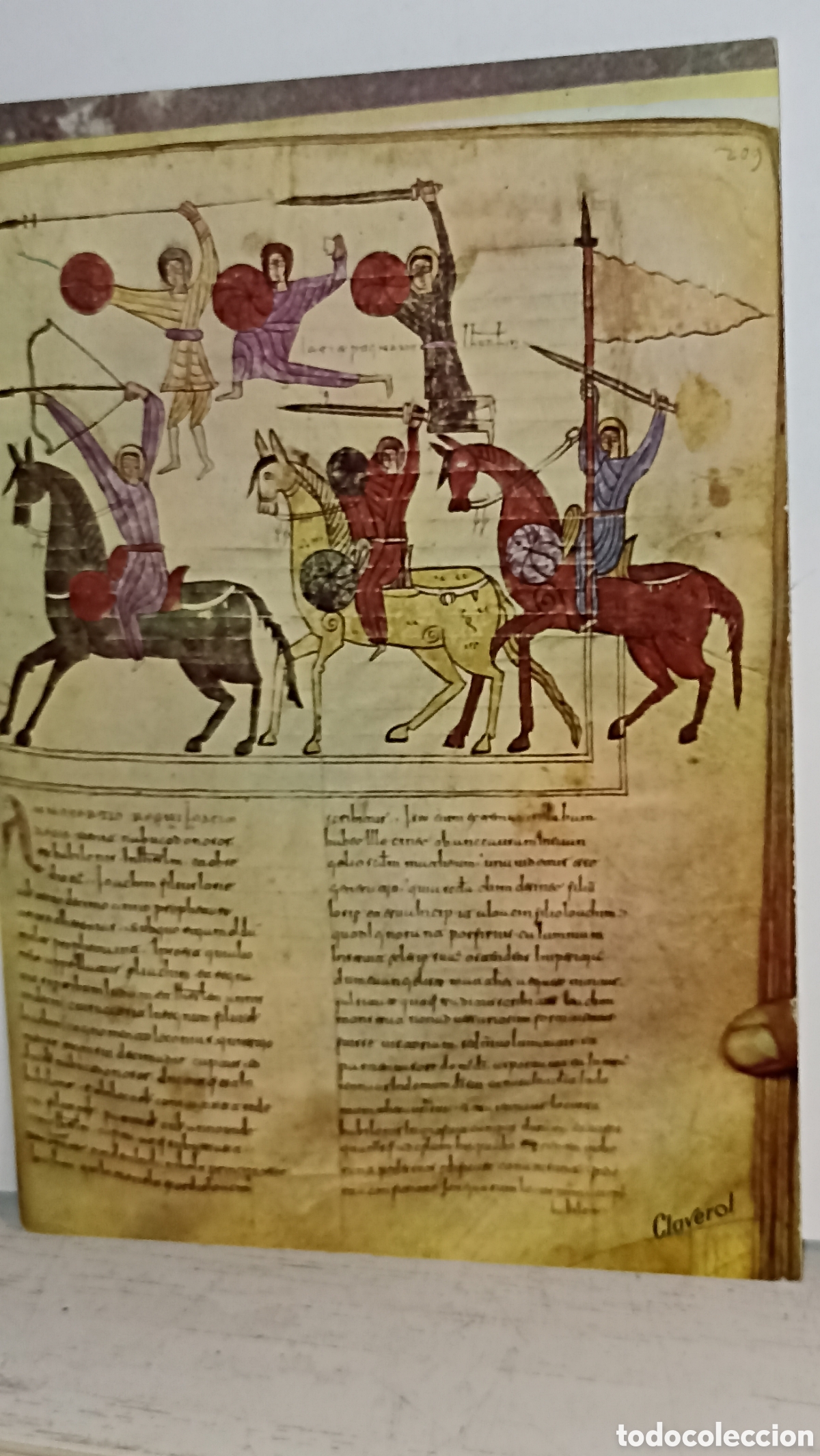 Postales: Apocalipsis del Beato de levana jinetes atacando Jerusal&eacute;n museo de catedral de SEO de Urgel