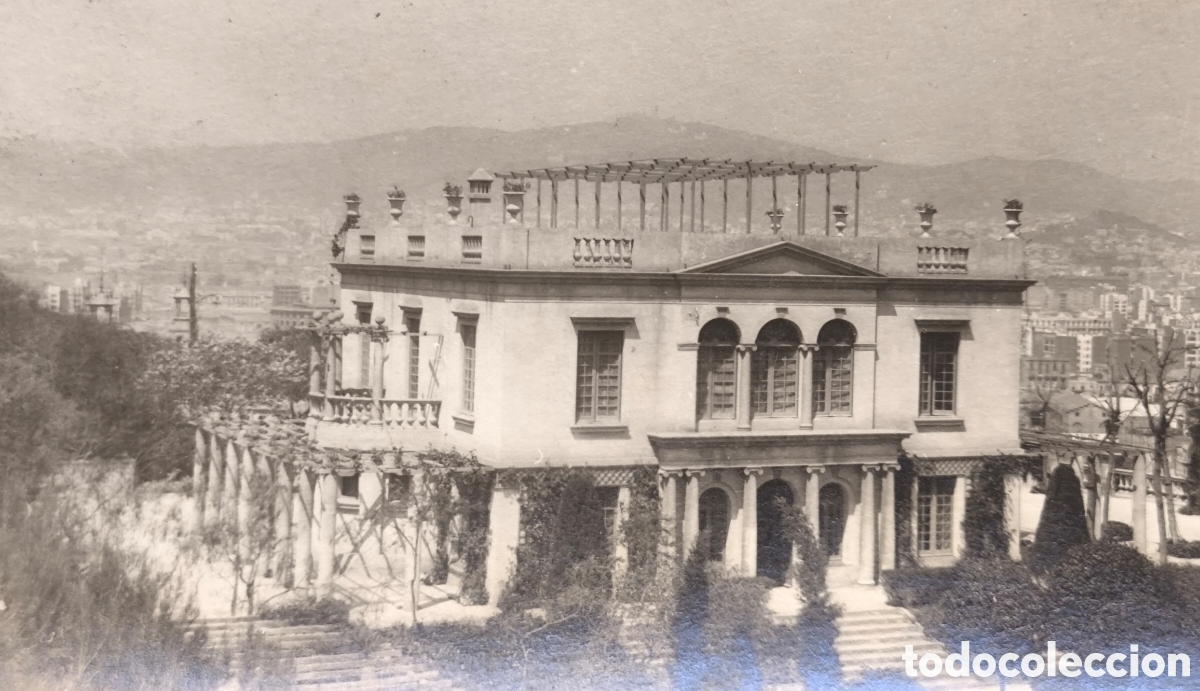 Postales: MONTJU&Iuml;C DESAPARECIDO VILLA PALACETE VISTAS DE LA CIUDAD POSTAL FOTOGR&Aacute;FICA LOTE 3 C. 1925