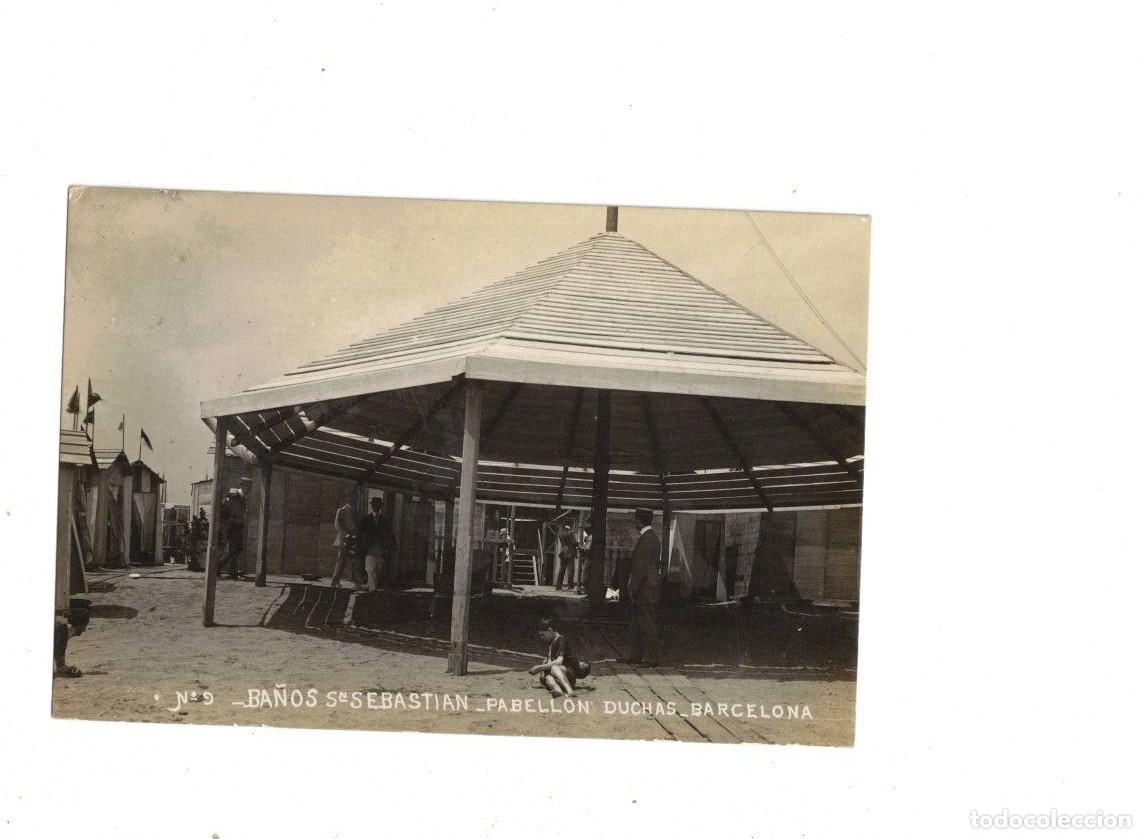 Postales: BARCELONA. BA&Ntilde;OS SAN SEBASTIAN. PABELL&Oacute;N DUCHAS