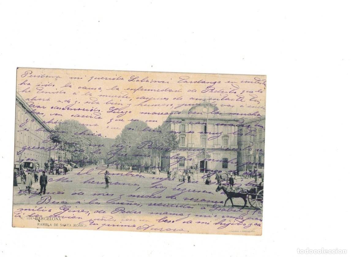 Postales: BARCELONA. RAMBLA DE SANTA MONICA. 104 LUIS BARTRINA