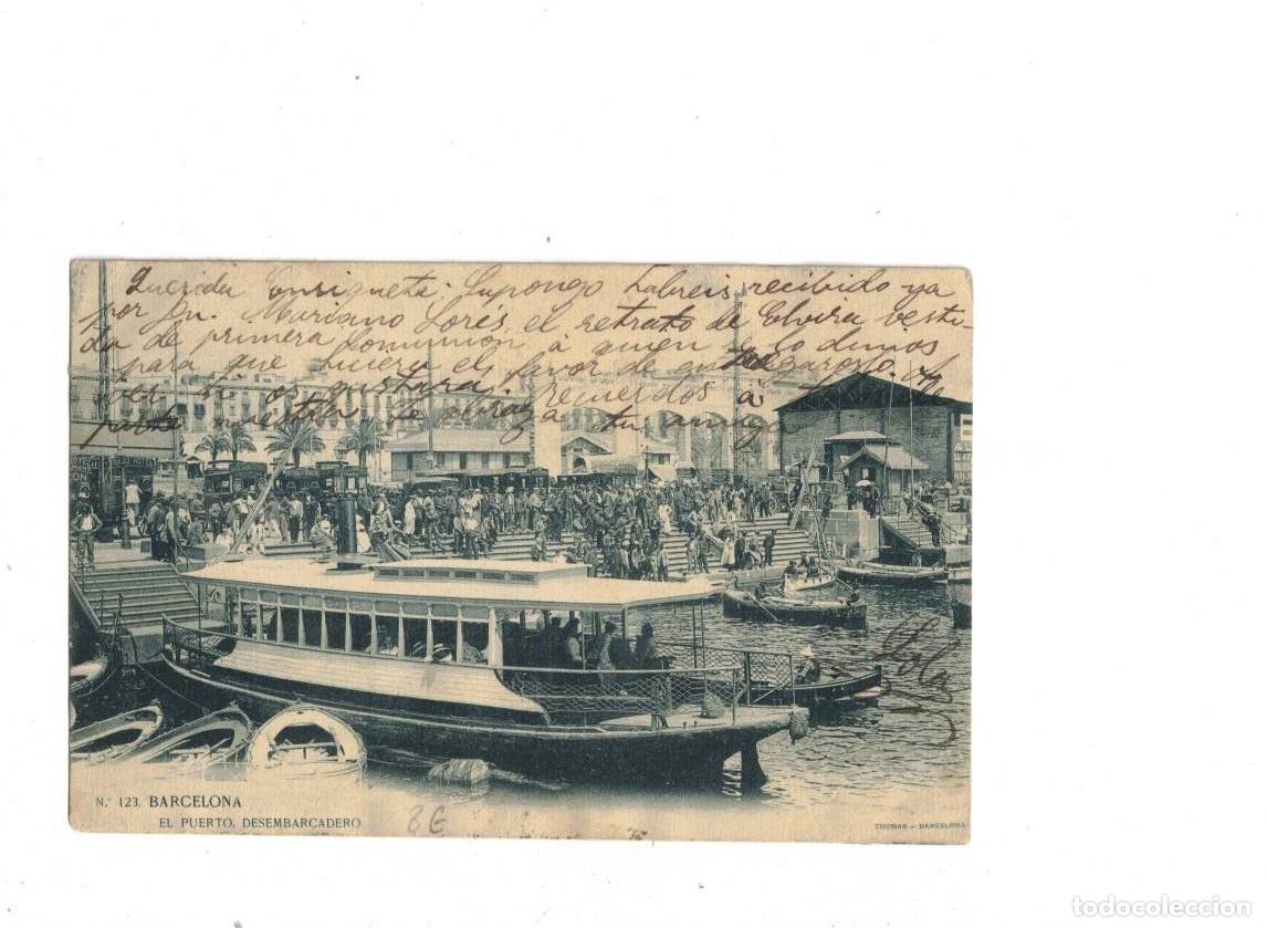 Postales: BARCELONA. EL PUERTO. DESEMBARCADERO. 123 LUIS BARTRINA