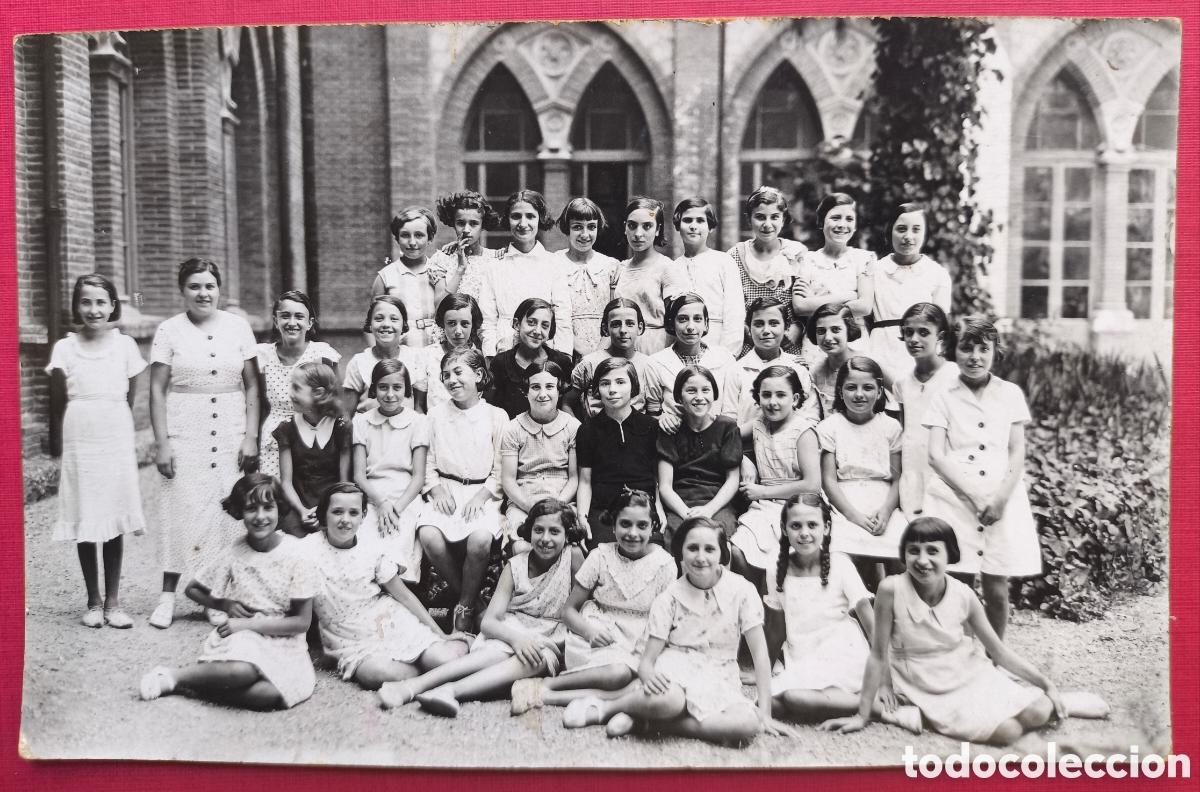 Postales: FOTOGRAF&Iacute;A ESCOLAR COL&middot;LEGI JES&Uacute;S - MARIA SANT GERVASI POSTAL FOTOGR&Aacute;FICA BARCELONA 1935
