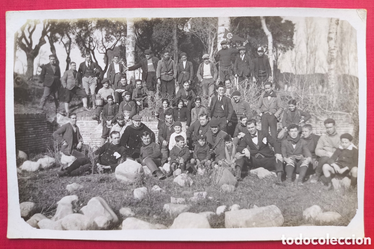 Postales: SANTA PERP&Egrave;TUA DE MOGODA FOTOGRAF&Iacute;A RETRATO GRUPAL EXCURSI&Oacute; POSTAL FOTOGR&Aacute;FICA 1925