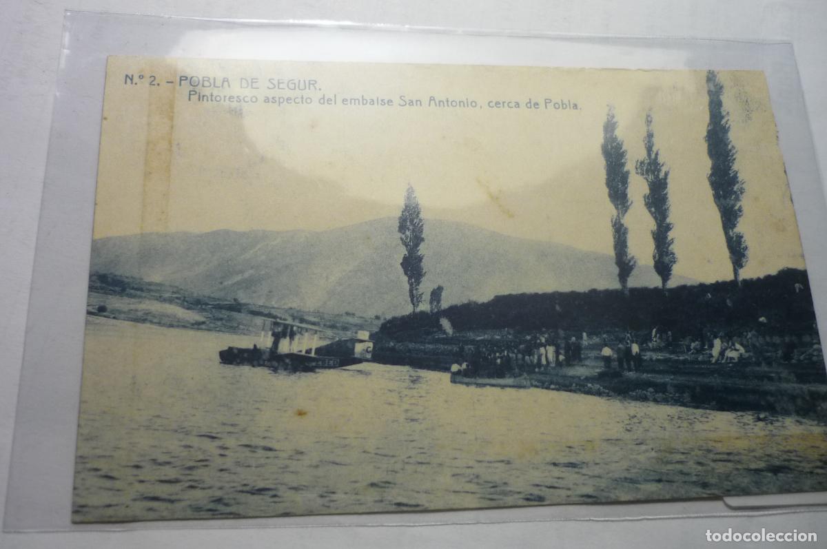 Postales: postal pobla de segur,.embalse s,antonio cerca de pobla cm