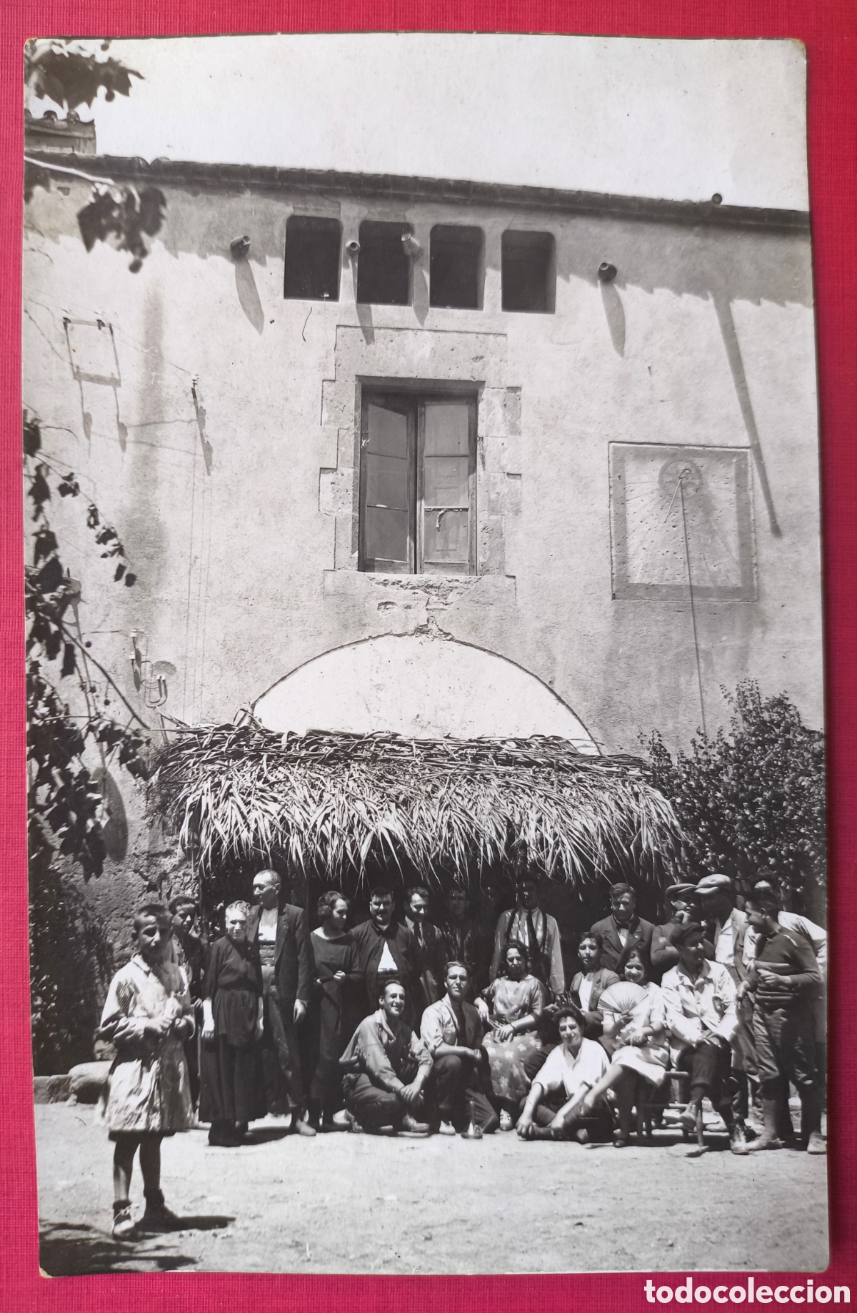 Cartoline: MAS CAN BARRA SANT QUIRZE VALL&Egrave;S APLEC CENTRE EXCURSIONISTA CATAL&Agrave; POSTAL FOTOGR&Aacute;FICA 1924