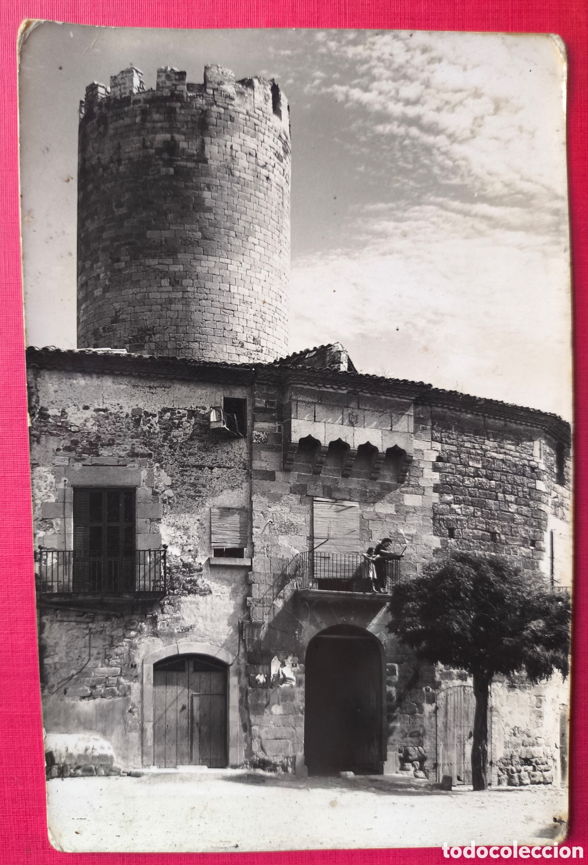 Cartes Postales: VERD&Uacute; CASTELL POSTAL FOTOGR&Aacute;FICA ANIMADA FOTOGRAF&Iacute;A CALAFELL LLEIDA C. 1945
