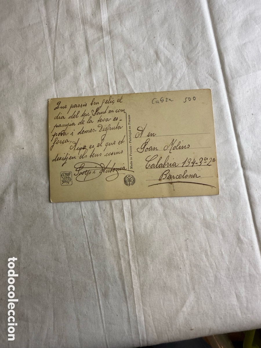 Postales: Sloveras &ndash; Chocolates y Bombones &ndash; Tarjeta publicitaria antigua Barcelona