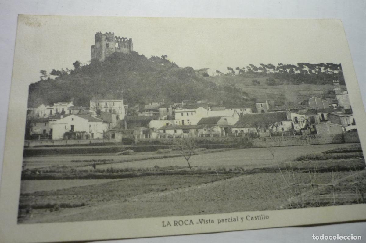 Postales: postal la roca,.vista parcial y castillo.-escrita cm