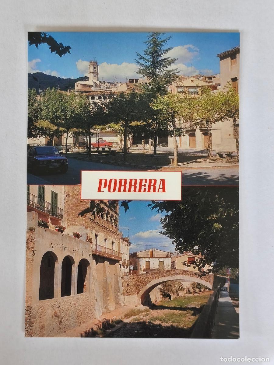 Postales: POSTAL NO ESCRITA - PORRERA Dos aspectes de la Poblaci&oacute; - Postales I.B.G. No 3