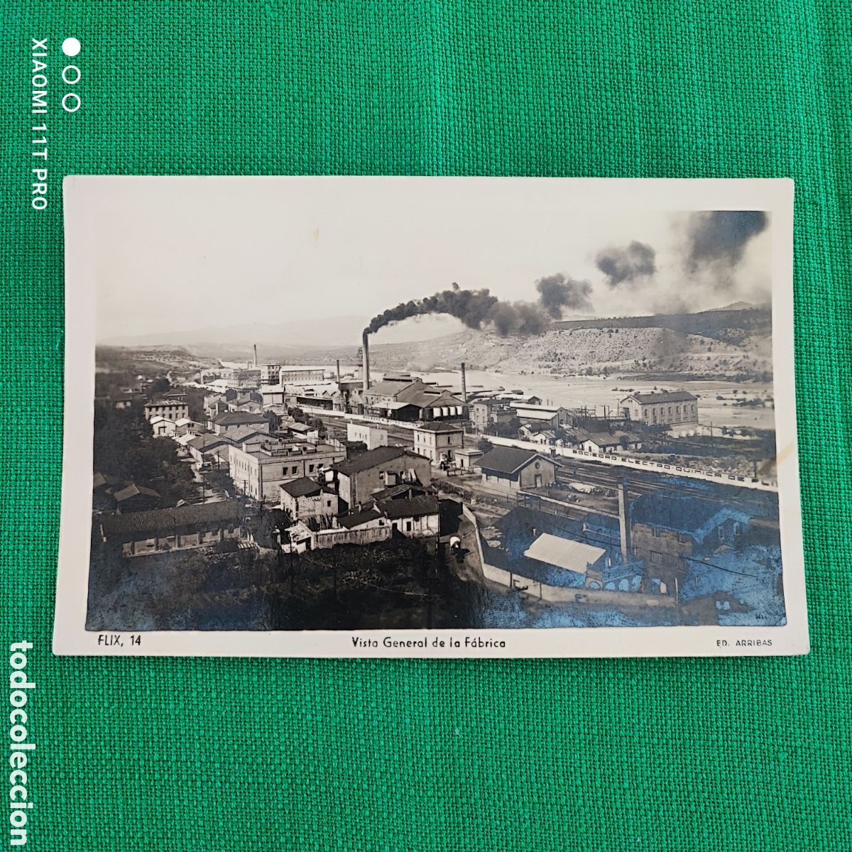 Postales: Postal fotogr&aacute;fica vista general fabrica de Flix