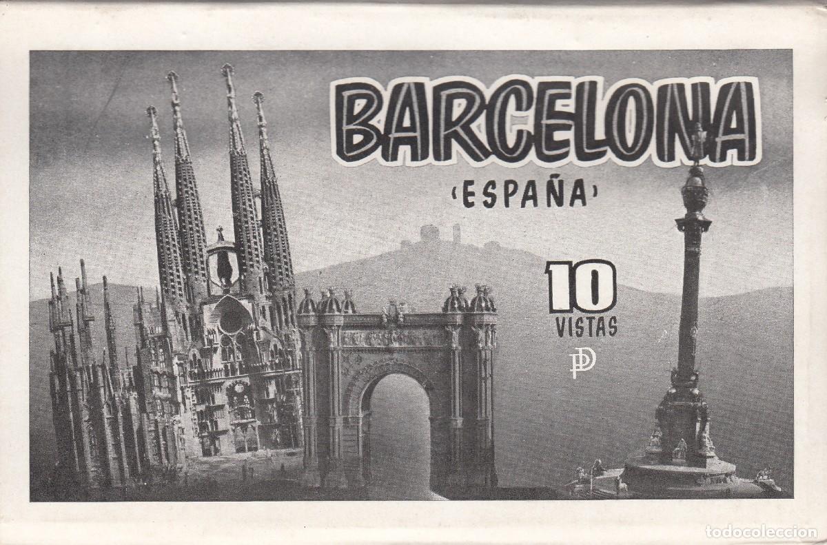 Postales: TACO- BLOCK DESPLEGABLE 10 VISTAS BARCELONA RECUERDO DEL TIBIDABO - 4 --EXCELENTE--