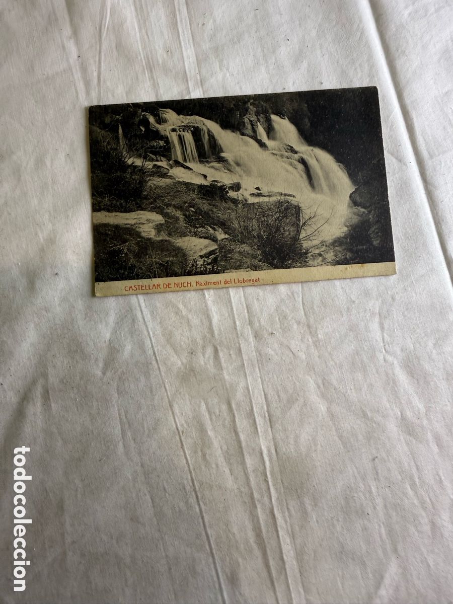 Postales: Castellar de N&rsquo;Hug &ndash; Naixement del Llobregat &ndash; Antigua Postal Fototipia Thomas