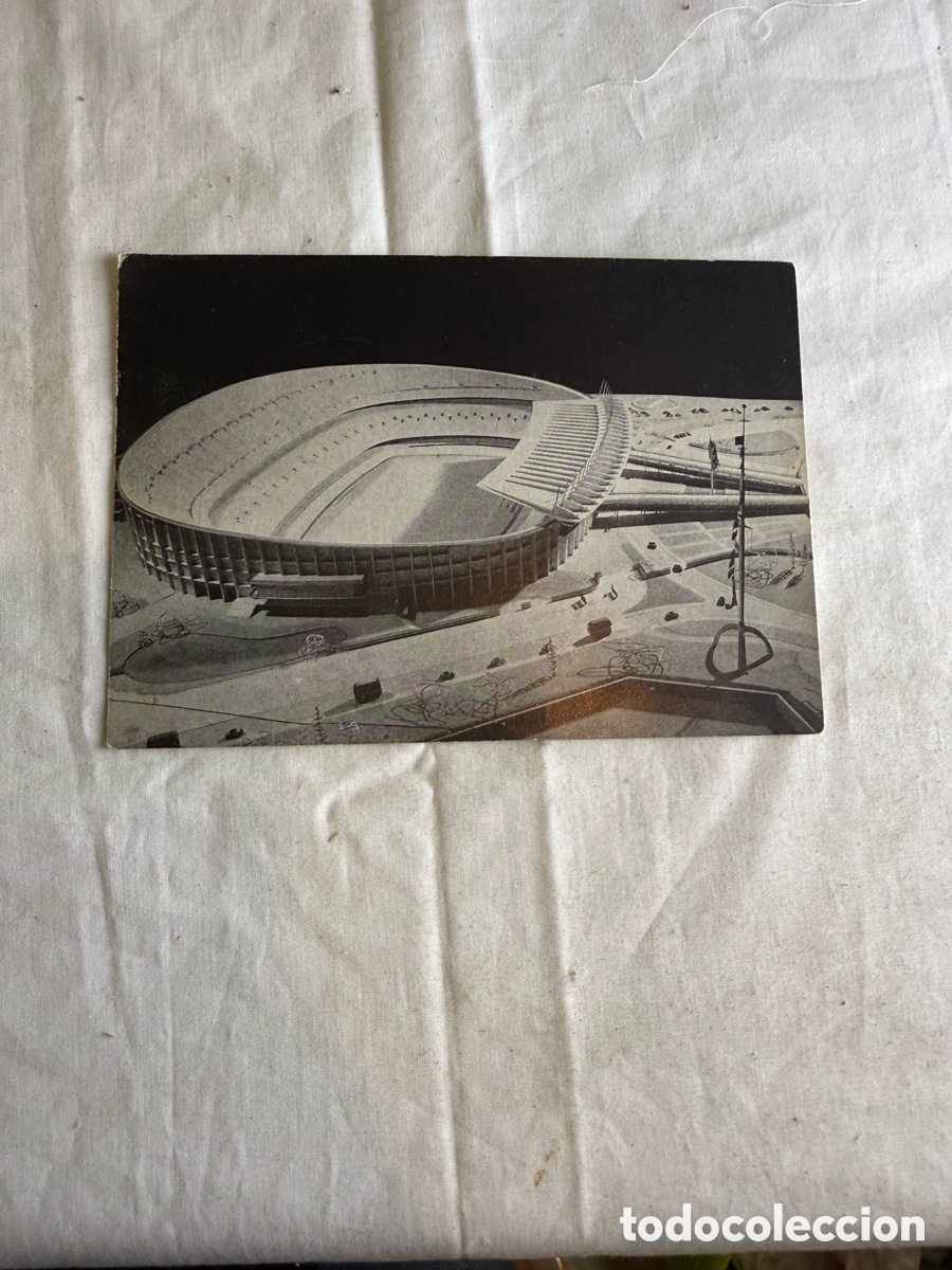 Postales: FC Barcelona &ndash; Maqueta del Nuevo Campo &ndash; Camp Nou 1954 &ndash; Postal N&ordm; 1