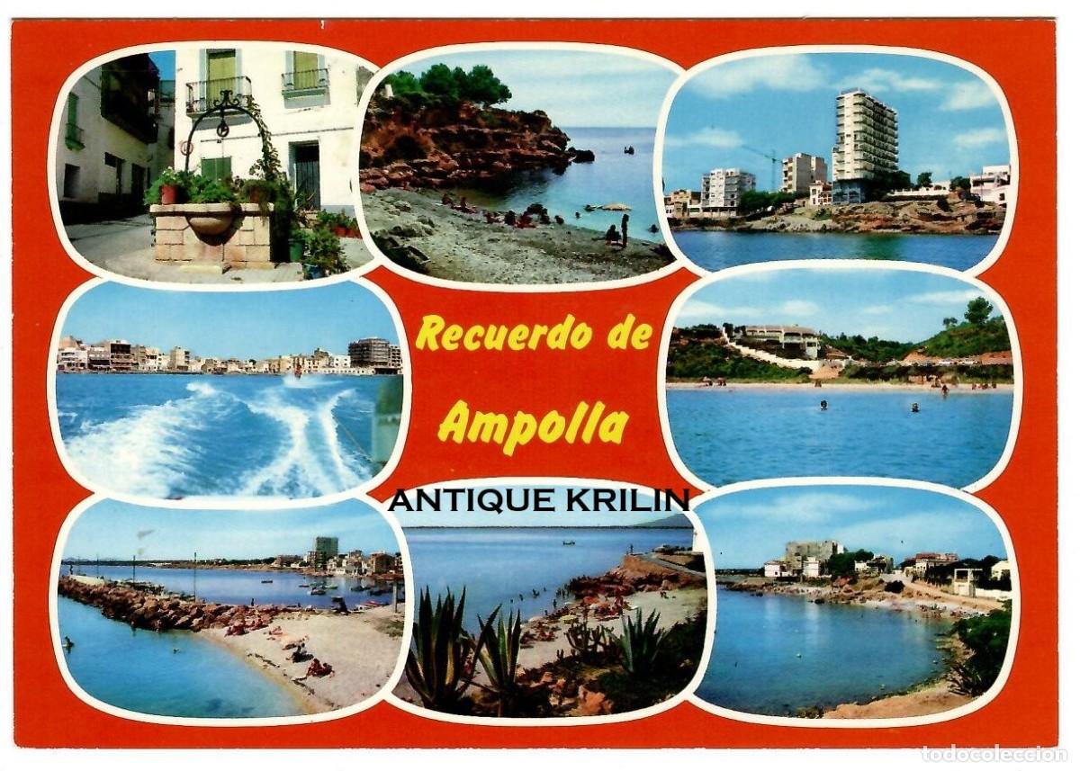 Postales: TARRAGONA / AMPOLLA N&ordm; 20 DIVERSOS ASPECTOS / EDICION RAYMOND / SIN FRANQUEAR