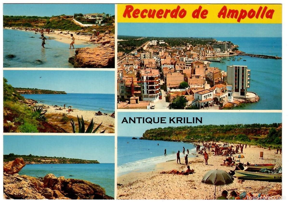 Postales: TARRAGONA / AMPOLLA N&ordm; 25 DIVERSOS ASPECTOS / EDICION RAYMOND - LIB. AVELINA / SIN FRANQUEAR