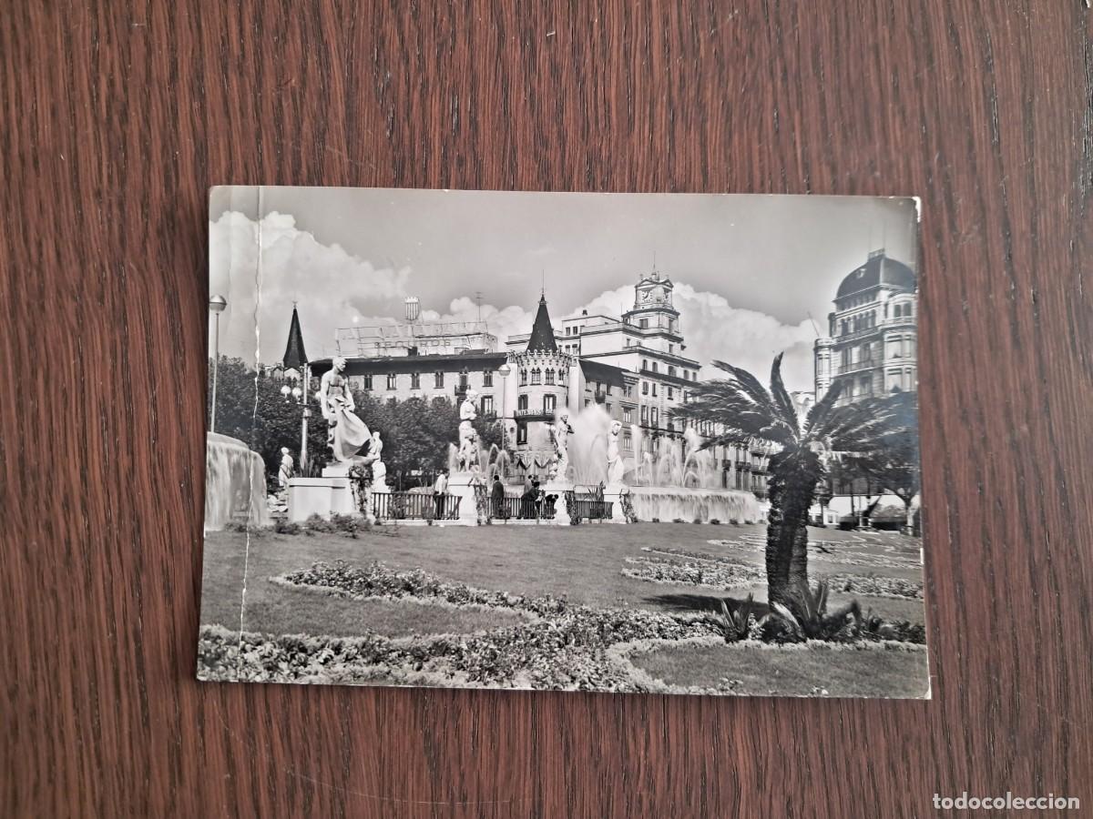 Postales: postal de Espa&ntilde;a, plaza de Catalu&ntilde;a, Barcelona n&ordm; 6116, a&ntilde;o 1961.