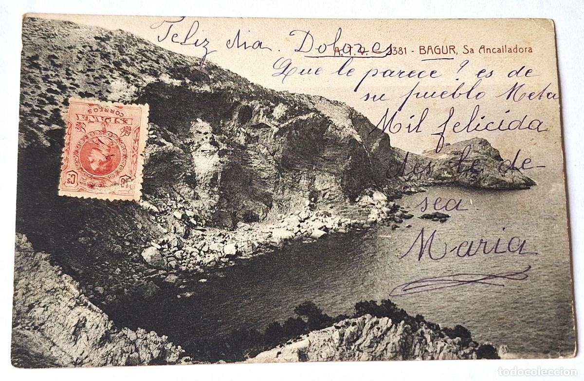 Postales: BAGUR - POSTAL MUY ANTIGUA MANUSCRITA EN 1917 - SA ANCALLADORA - BUEN ESTADO