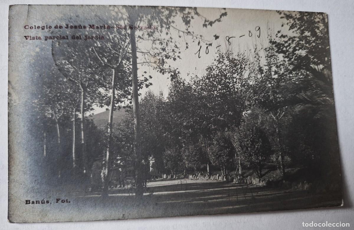 Postales: BARCELONA - POSTAL MUY ANTIGUA MANUSCRITA EN 1909 - COLEGIO RELIGIOSAS DE JESUS MARIA