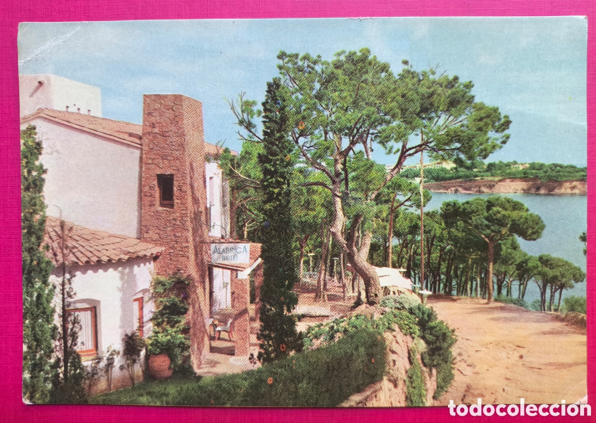 Postales: SANT FELIU DE GU&Iacute;XOLS HOTEL ALABRIGA POSTAL A COLOR GIRONA C. 1960
