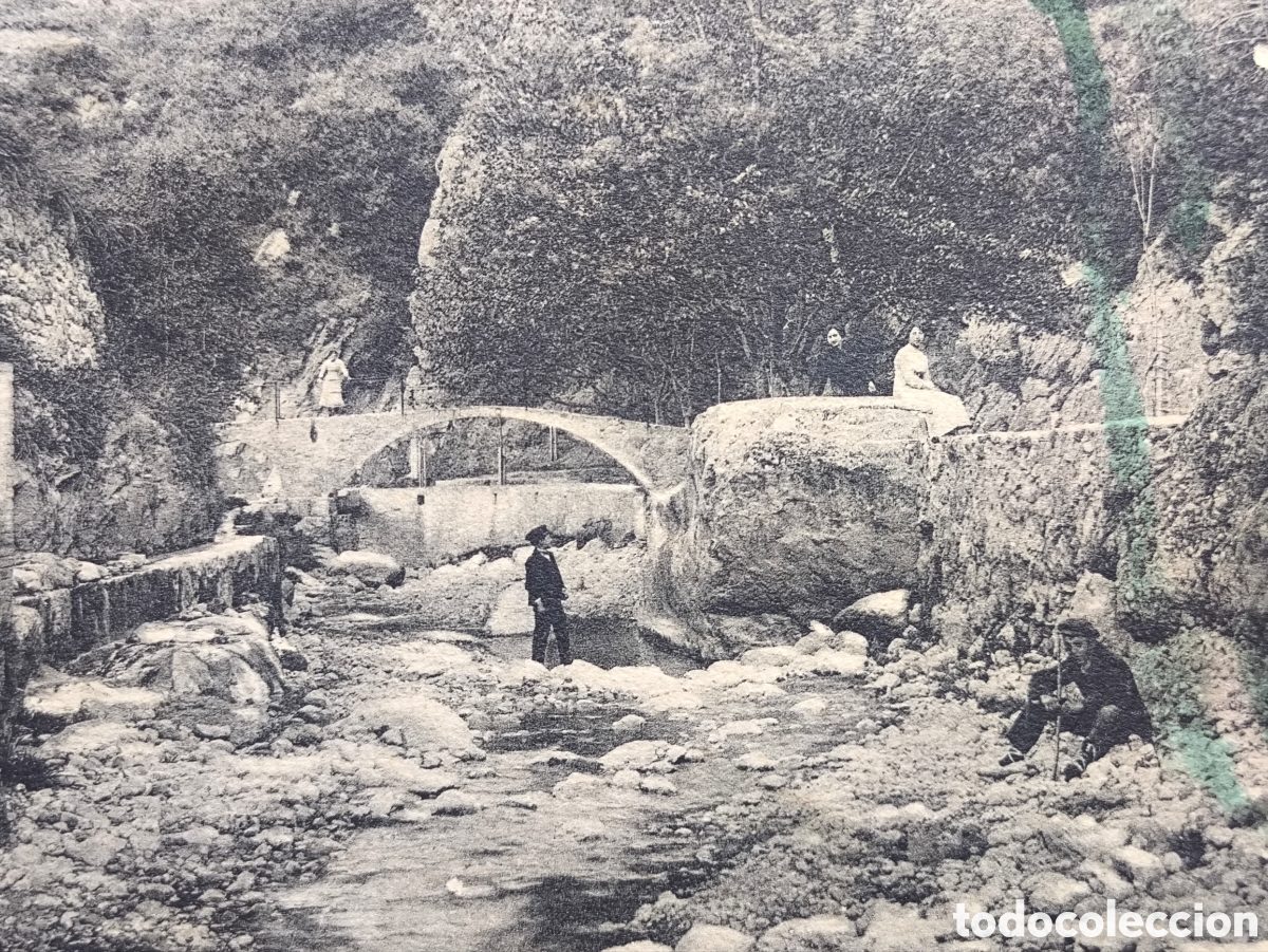 Postales: BERGA FONT TAGASTET PON DE LA RIERA DE METGE POSTAL FOTOTIPIA ATV C. 1910
