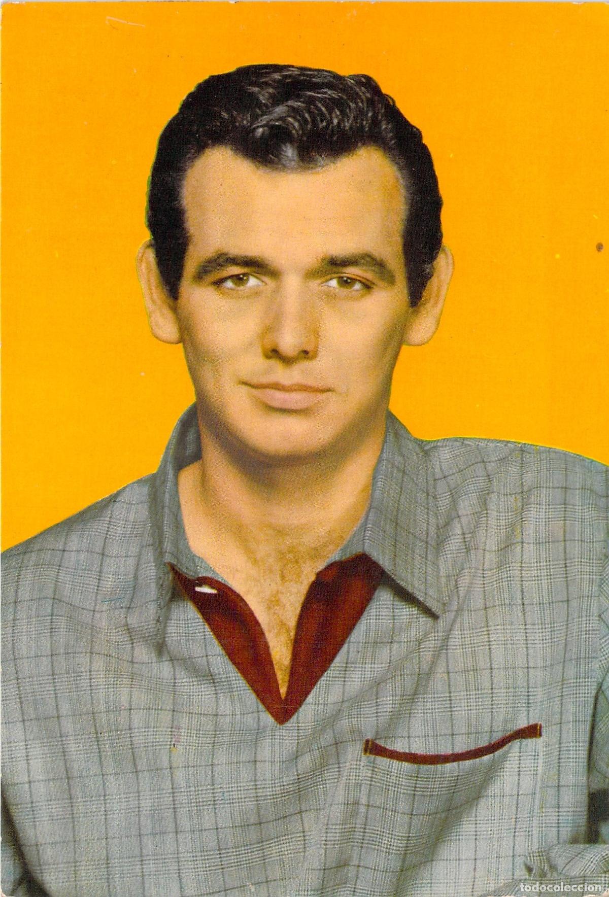 Postales: Postal de David Janssen protagonista de la serie El Fugitivo
