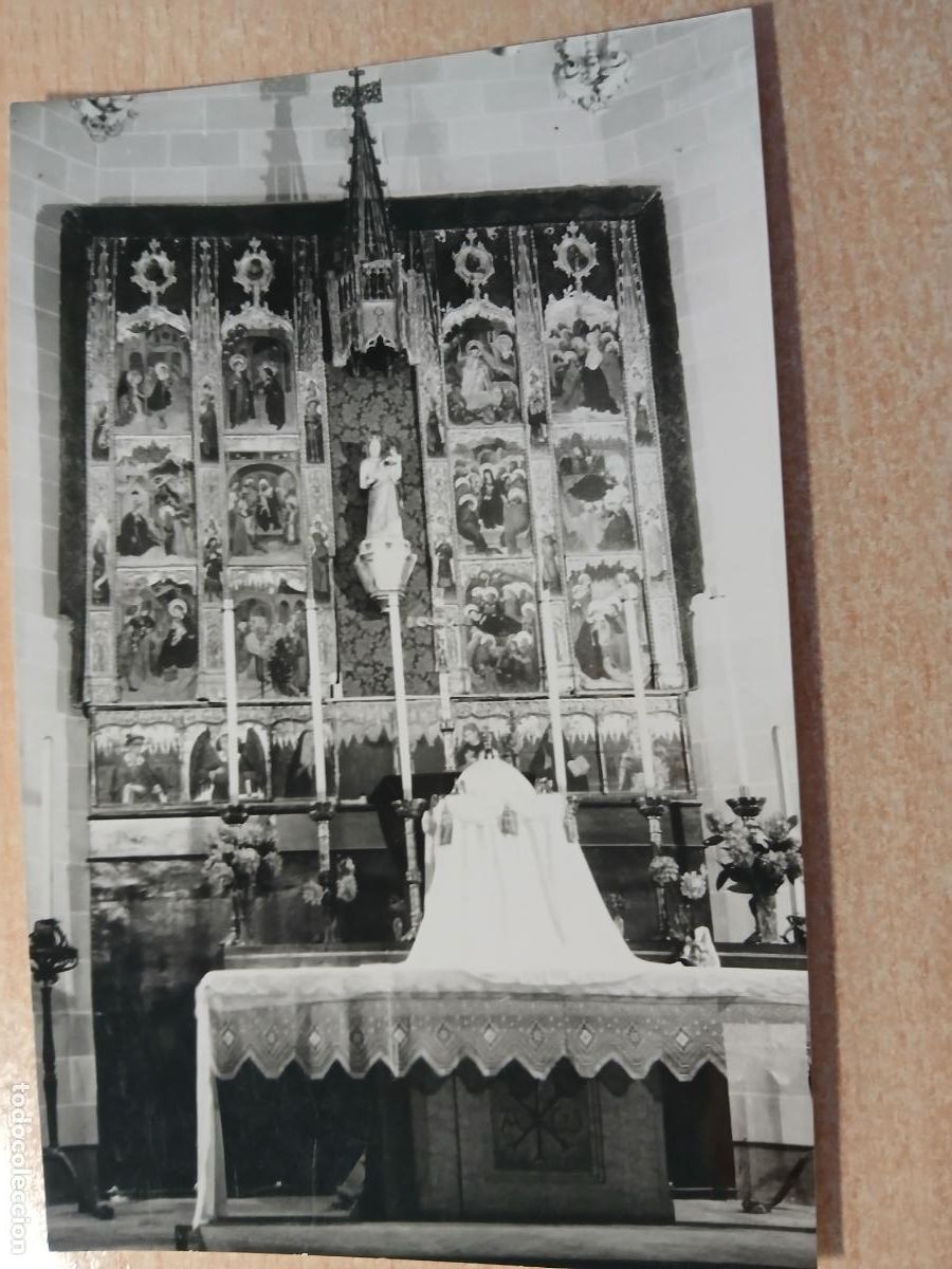 Postales: postal fotografica ba&ntilde;olas, banyoles, monasterio de san esteban, altar mayor, foto cuyas