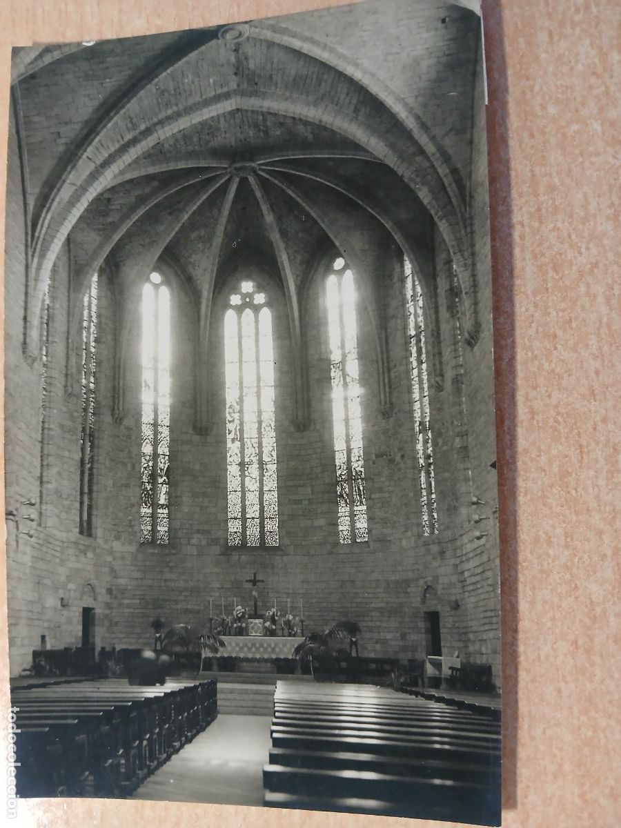Postales: postal fotografica ba&ntilde;olas, banyoles, iglesia de sta. maria de turers, foto cuyas