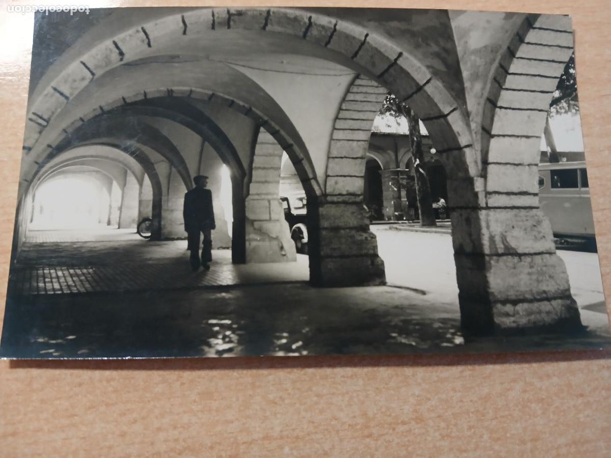 Postales: postal fotografica ba&ntilde;olas, banyoles, porticos de la plaza mayor, foto cuyas