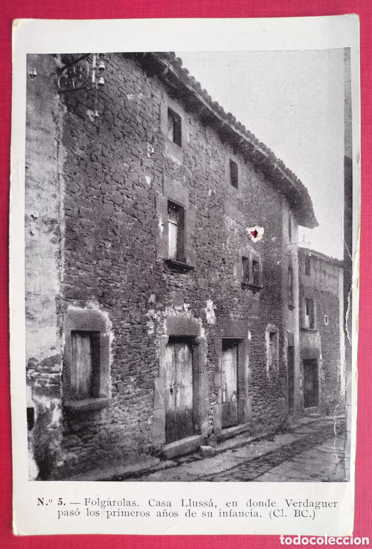 Postales: FOLGUEROLES CAN LLUSS&Agrave; POSTAL C. 1945