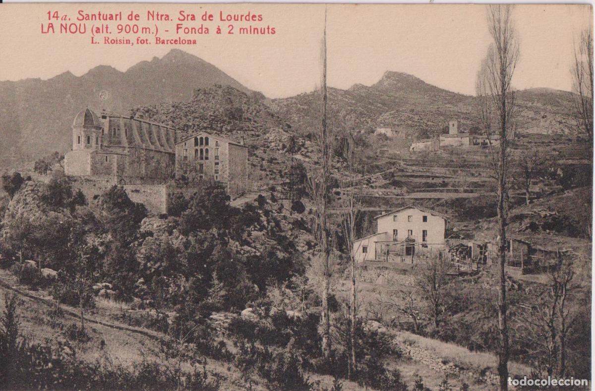 Postales: SANTUARIO DE NTRA.SRA. DE LOURDES &ndash; LA NOU, FONDA A 2 MINUTS &ndash; L.ROISIN FOT. L.ROISIN N&ordm;14 &ndash; S/C