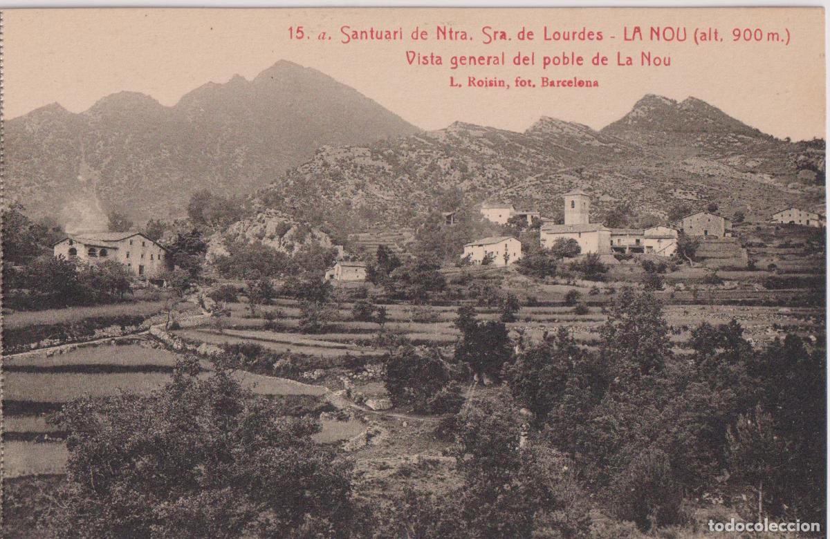 Postales: SANTUARIO DE NTRA.SRA. DE LOURDES &ndash; LA NOU, VISTA GENERAL &ndash; L.ROISIN FOT. N&ordm;15 &ndash; S/C