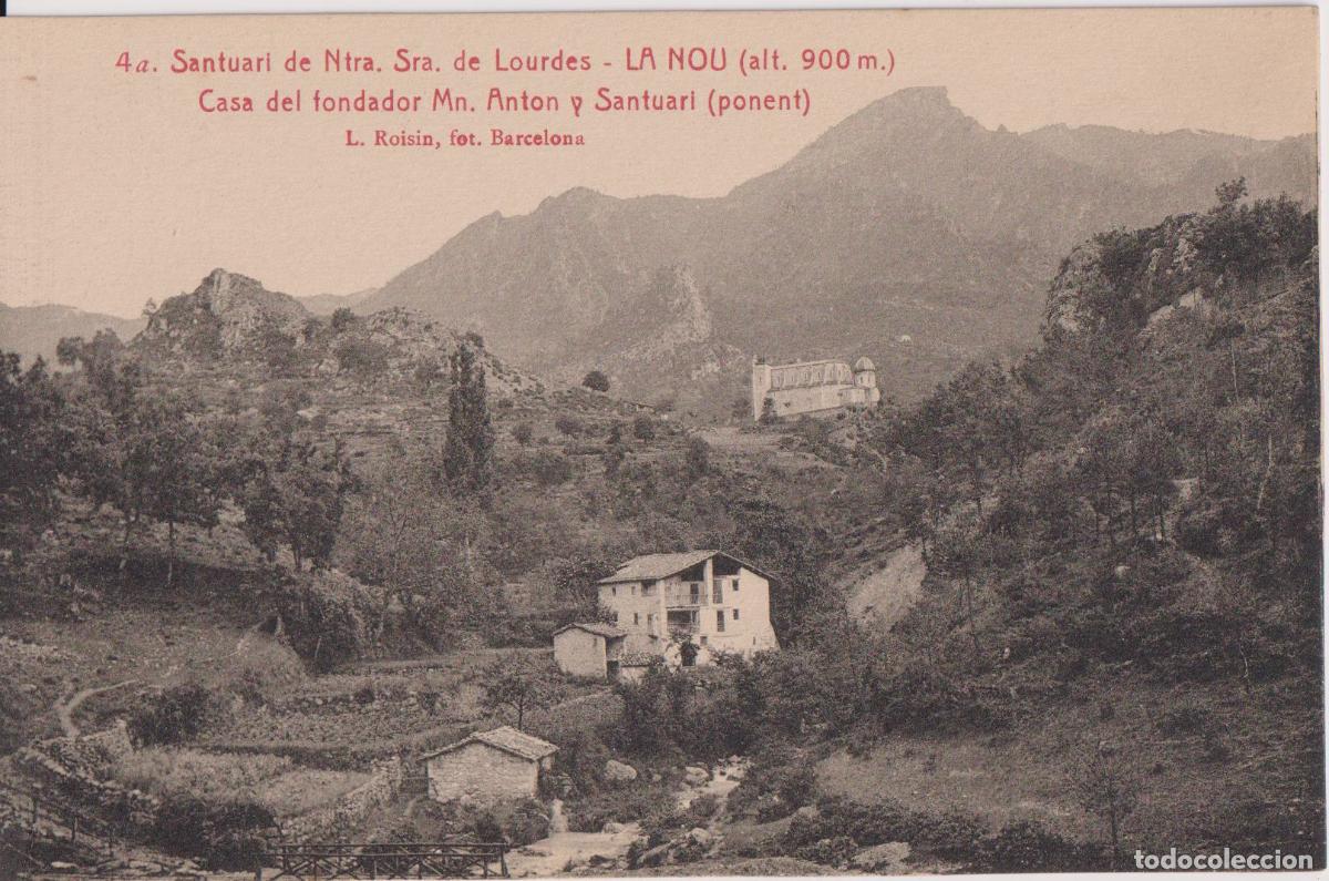 Postales: SANTUARIO DE NTRA.SRA. DE LOURDES &ndash; LA NOU, CASA Mn.ANTON &ndash; L.ROISIN FOT. N&ordm;4 &ndash; S/C