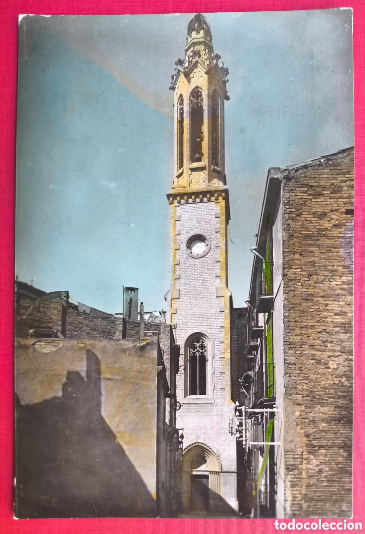 Postales: VALLS CAMPANAR CARRER DE LA CORT POSTAL FOTOGR&Aacute;FICA COLOREADA C. 1960