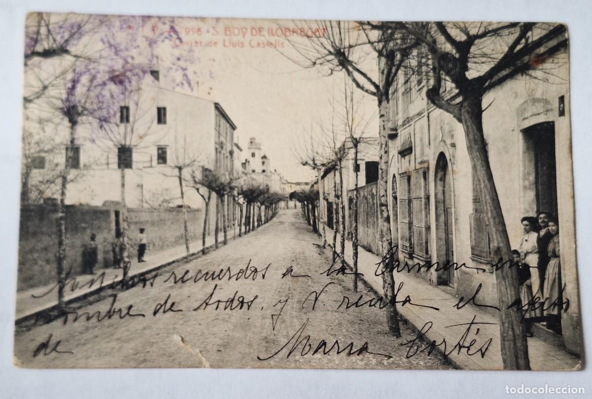 Postales: SANT BOY DE LLOBREGAT - POSTAL MUY ANTIGUA MANUSCRITA EN 1914 - CARRER DE LLUIS CASTELLS