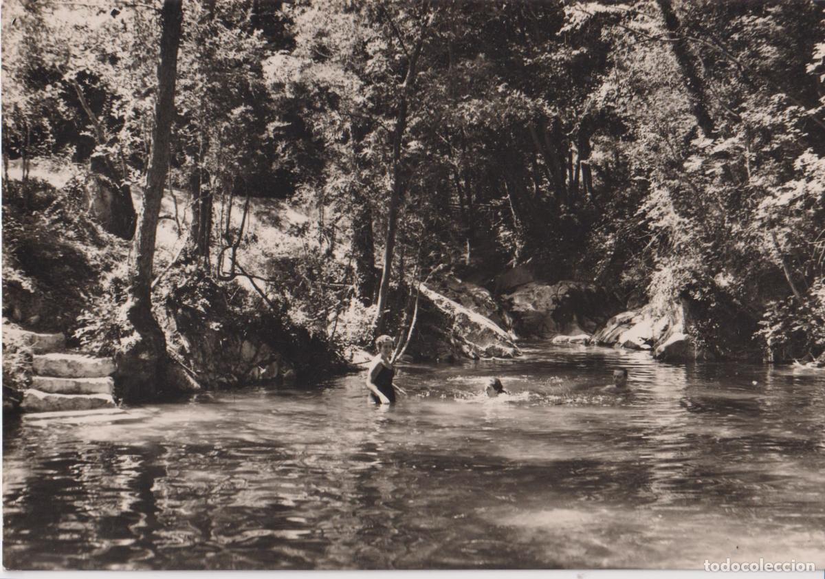 Postales: SANILL&Eacute;S (CERDANYA) PISCINA NATURAL - FOTOGRAFIA DE A.CAMPA&Ntilde;A N&ordm;1264 - CIRCULADA 1955