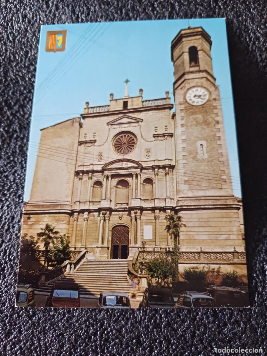 Postales: 8 Olot - Esglesia Parroquial de Sant Esteba, ed. escudo