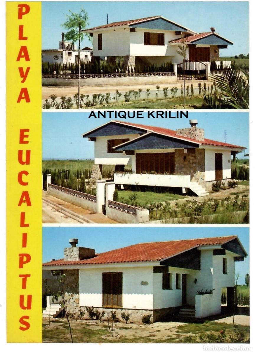 Postales: TARRAGONA / SAN JAIME DE ENVEIJA / PLAYA EUCALIPTUS / RAYMOND / SIN FRANQUEAR