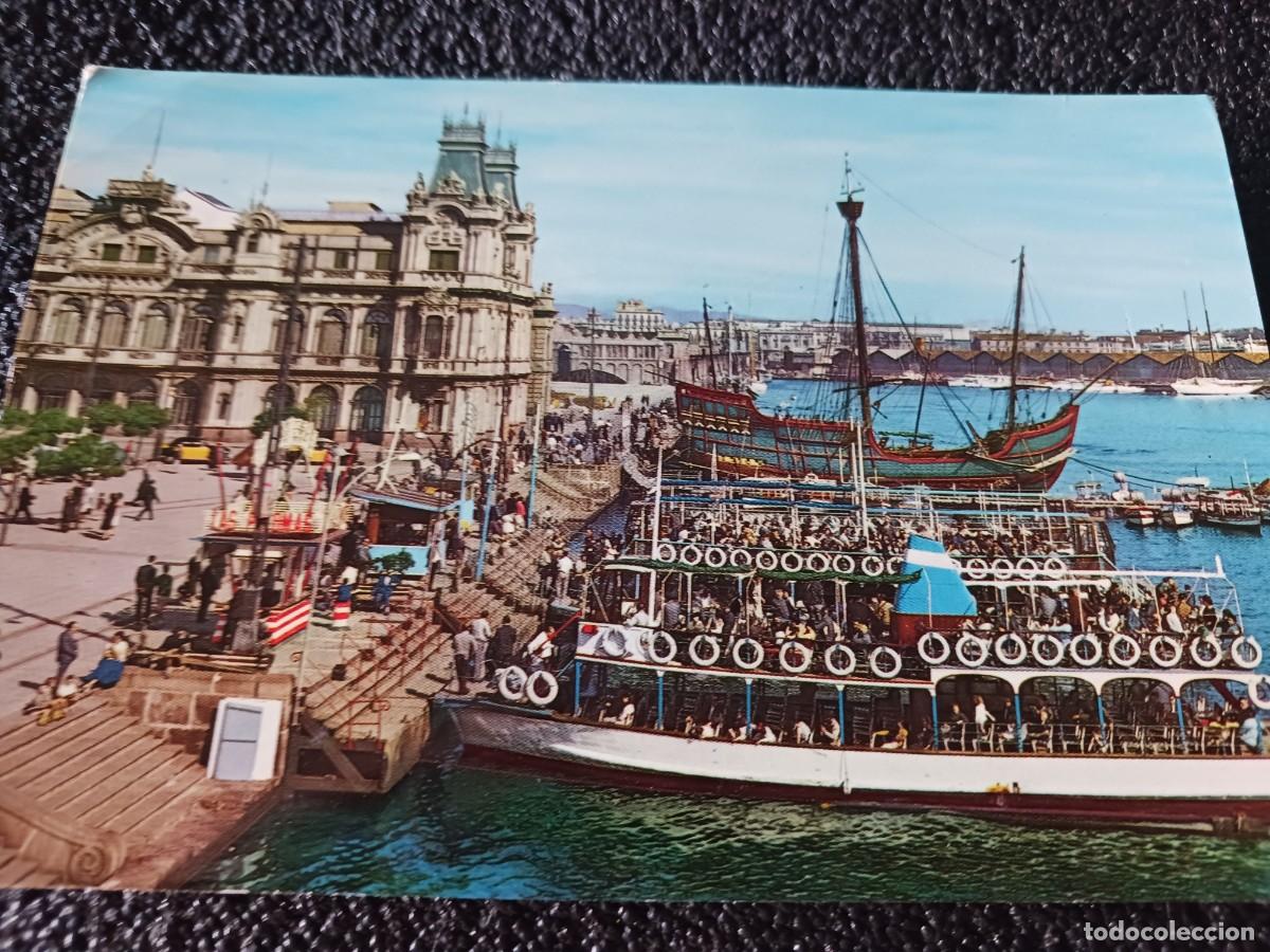 Postales: 42 BARCELONA. puerta de la paz, carabela santa maria, ed. beascoa, escrita
