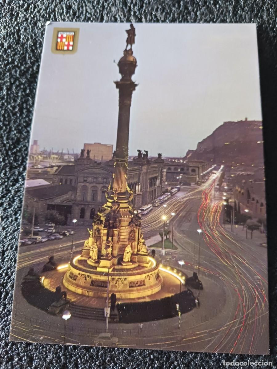 Postales: 44 barcelona monument a cristobal colon, ed. escudo