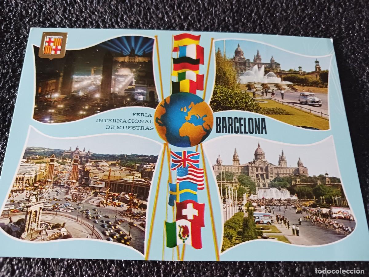 Postales: 3054 barcelona recinto exposicion de la feria de muestras, ed. escudo, escrita