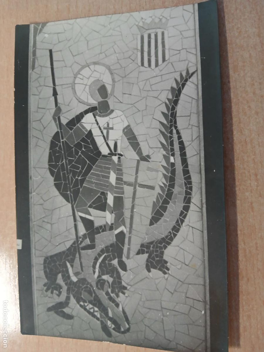 Postales: postal fotografica barcelona, san jorge, mosaico, foto cuyas