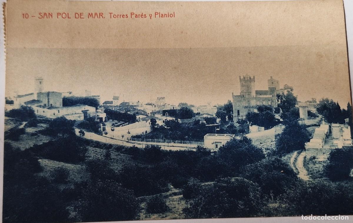 Postales: SAN POL DE MAR - POSTAL MUY ANTIGUA MANUSCRITA EN 1951 - TORRES PARES Y PLANIOL