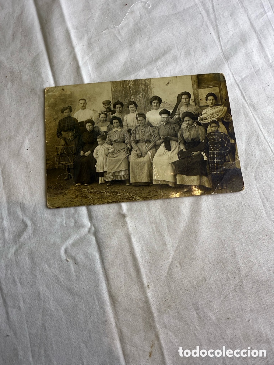 Postales: Antigua fotograf&iacute;a postal grupo familiar &ndash; Espa&ntilde;a &ndash; principios siglo XX