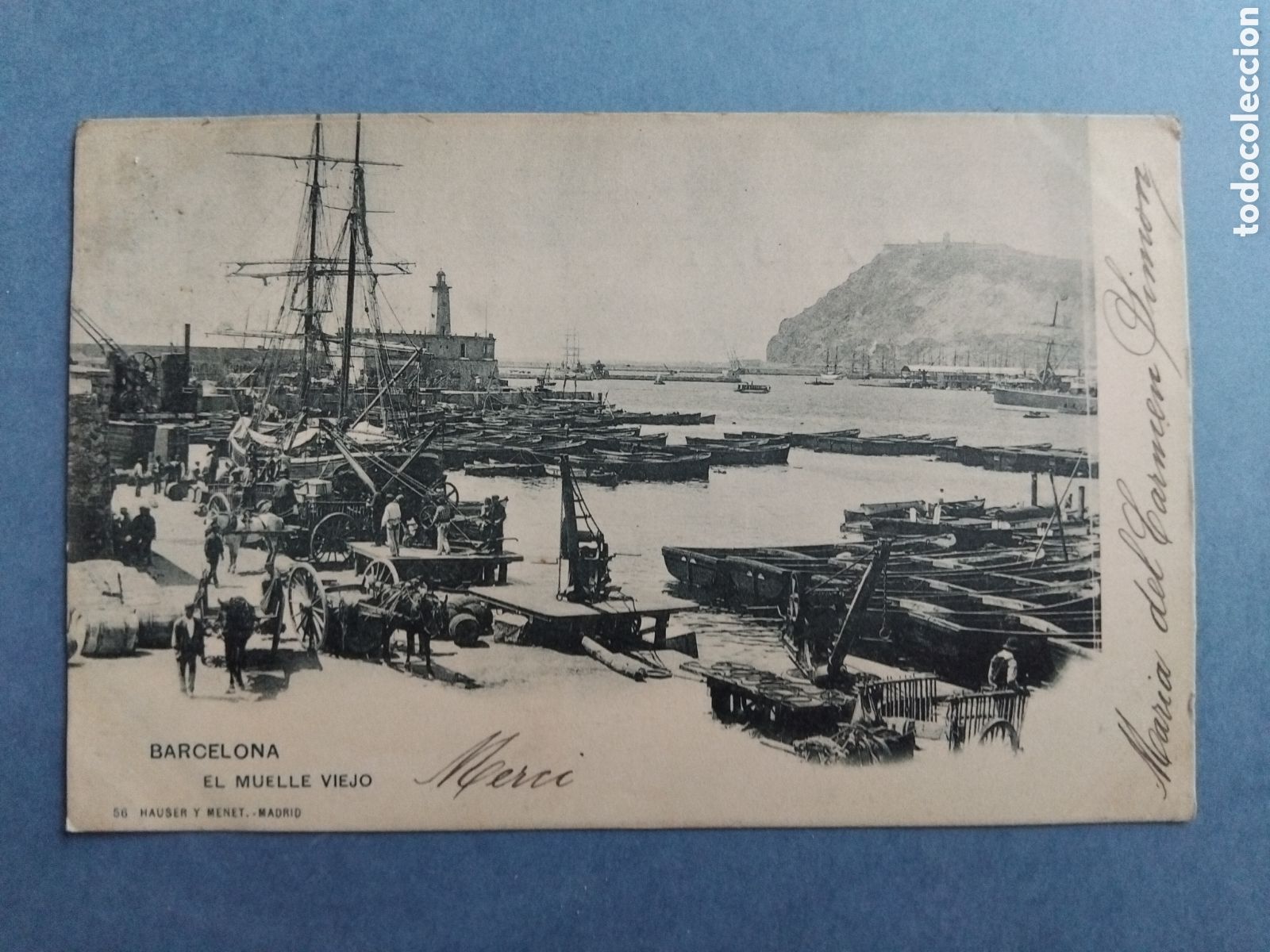 Postales: Postal Barcelona. El muelle viejo