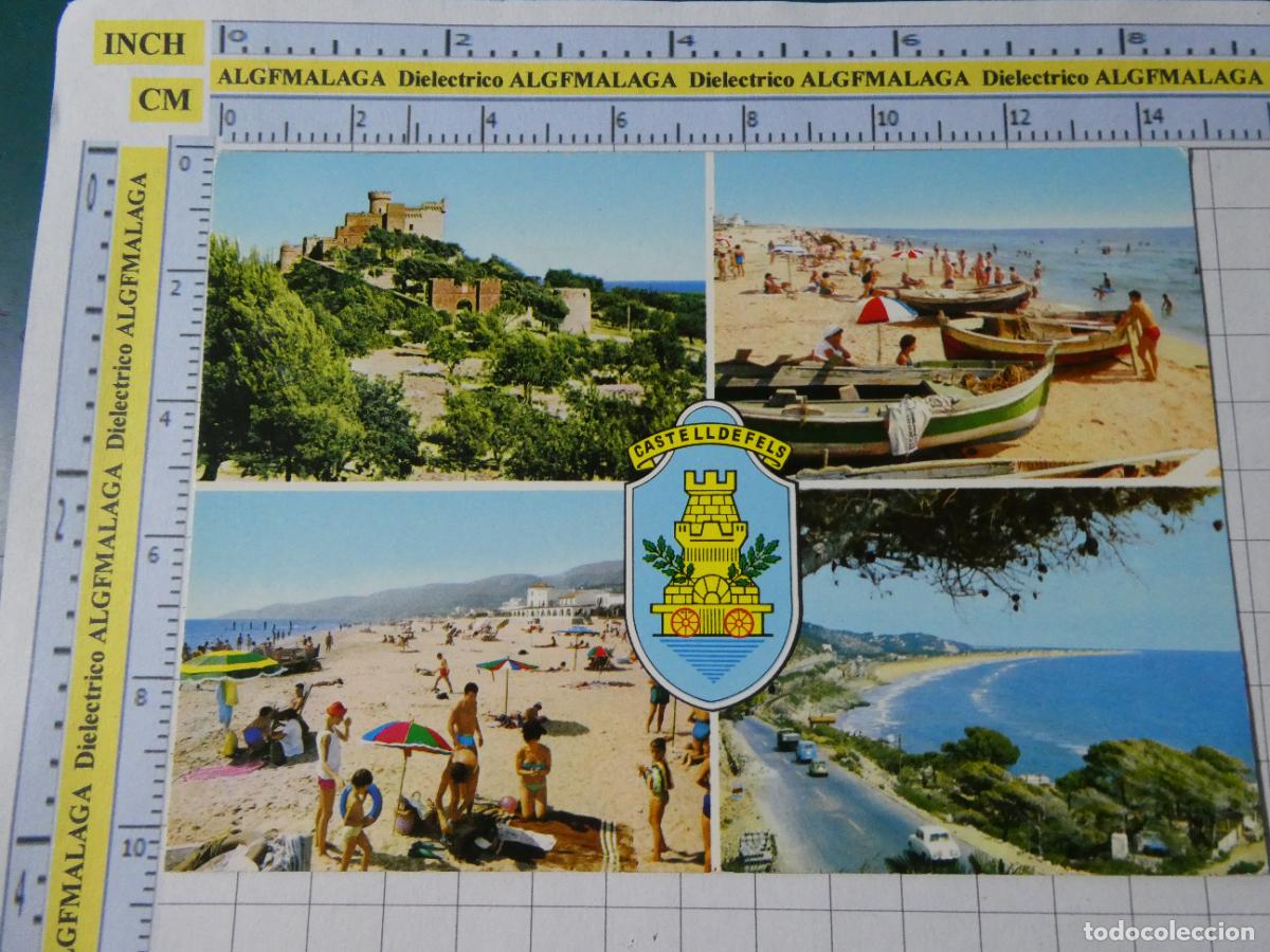 Postales: POSTAL DE BARCELONA. A&Ntilde;O 1963. CASTELLDEFELS GRAN PLAYA DE BARCELONA 23 RG. 280
