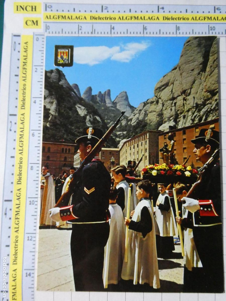 Postales: POSTAL DE BARCELONA. A&Ntilde;O 1962. MONTSERRAT UN ASPECTO DE LA FIESTA DE LA VIRGEN PATRONA CATALU&Ntilde;A. 283