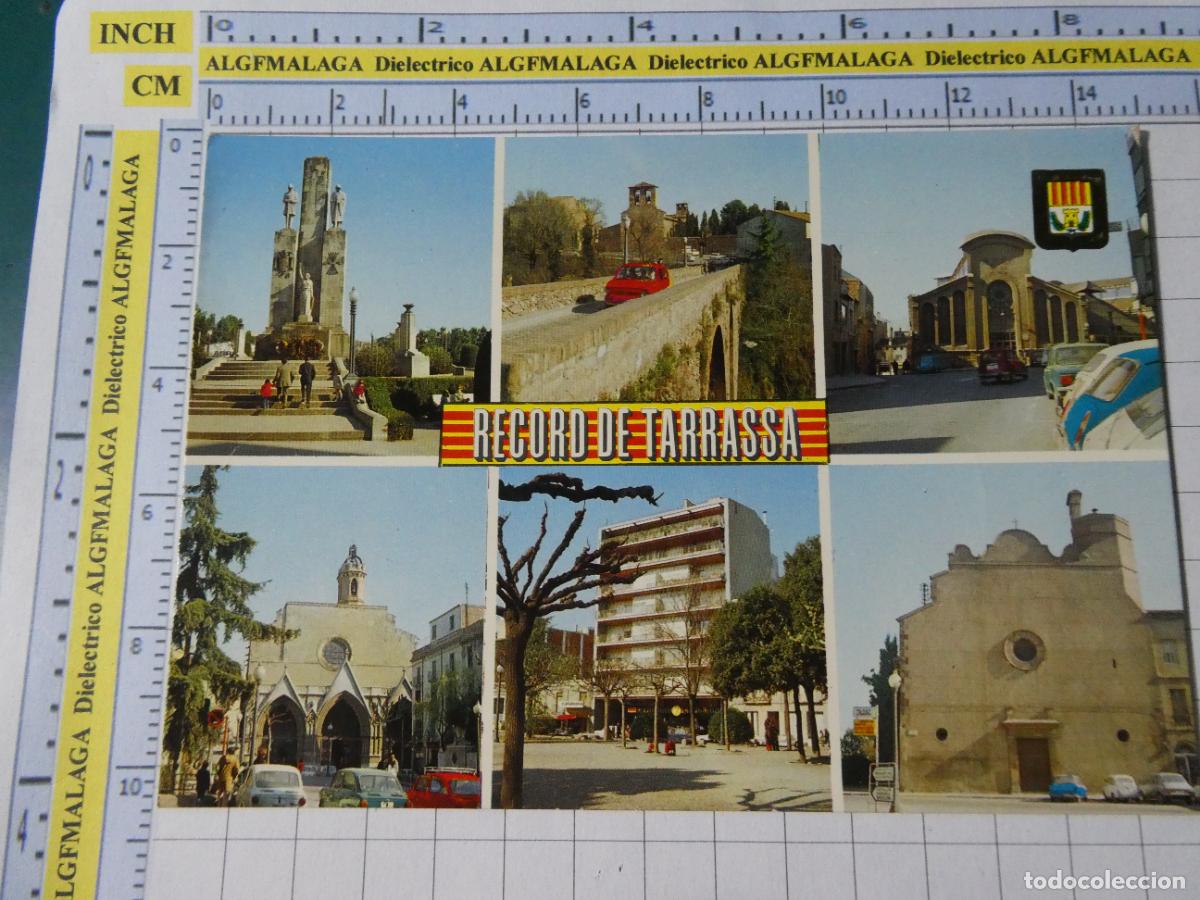 Postales: POSTAL DE BARCELONA. A&Ntilde;O 1974 TARRASSA VISTAS 6 ESCUDO ORO. 286