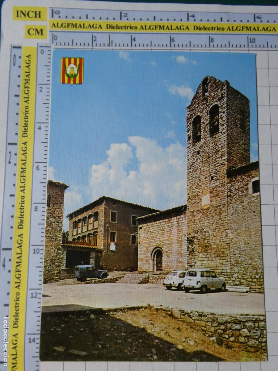 Postales: POSTAL DE BARCELONA. A&Ntilde;O 1968. CASTELLAR DE N'HUG IGLESIA PARROQUIAL Y PLAZA 2007 ARRIBAS. 289