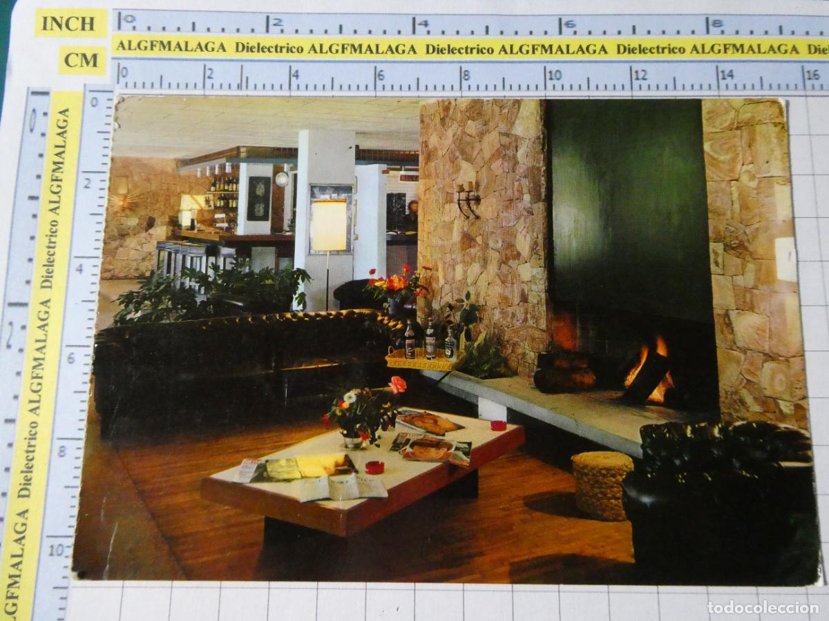 Postales: POSTAL DE BARCELONA. A&Ntilde;O 1972 SALA ESTAR CHIMENEA CLIPPER HOTEL S. VICENTE MT . 292